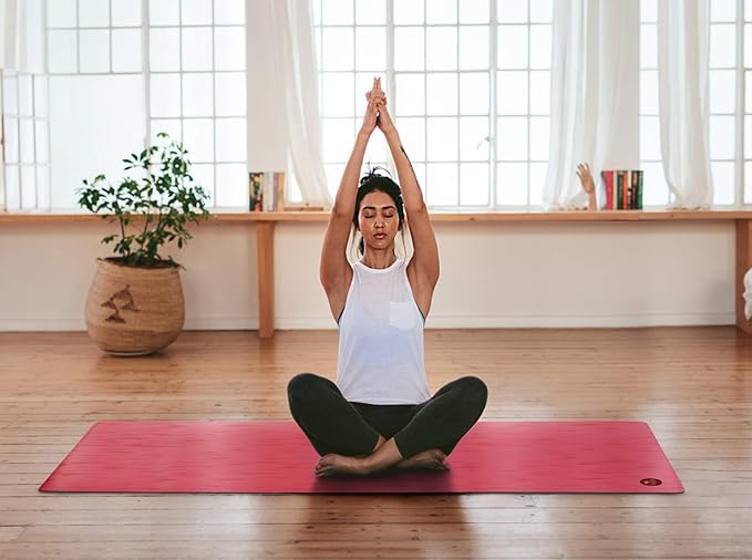 IUGA Pro Yoga Mat Non Slip Pilates Mat Anti-tear Eco Friendly Hot Yoga Mat with SGS Certified Material Free Carrying Strap Included