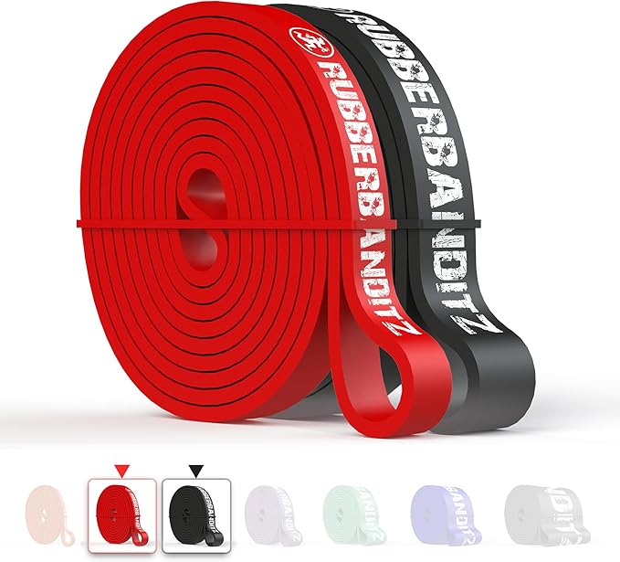 Rubberbanditz Combo Pull Up Assist Bands | Heavy Duty Resistance Exercise Bands for Powerlifting, Mobility, and Stretching | Resistance Bands for Working Out - Bloomnest