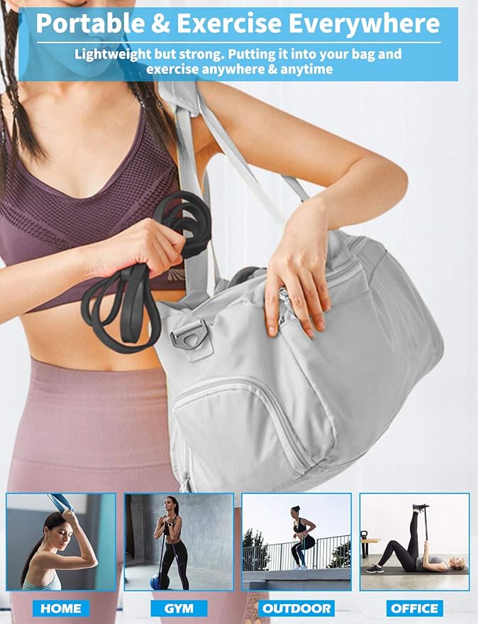 Resistance Bands, Pull Up Bands, Exercise Workout Bands for Working Out, Pull Up Assistance Bands Set for Men & Women, Body Stretching, Physical Therapy, Muscle Training - Bloomnest