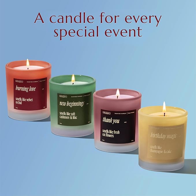 Benevolence LA New Beginnings Scented Candles | 10 oz, 40-50 Hour Burn, New Home Candle | House Warming Gifts for Women, Friends | Gift Idea for Promotion, Retirement - Notes of Cashmere & Lilac - Bloomnest