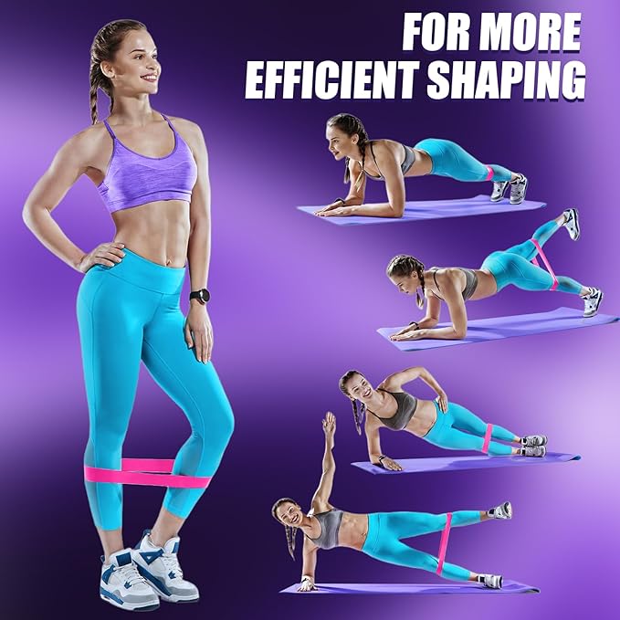 WHATAFIT Resistance Bands, Exercise Bands,Resistance Bands for Working Out, Work Out Bands with Handles for Men and Women Fitness, Strength Training Home Gym Equipment - Bloomnest