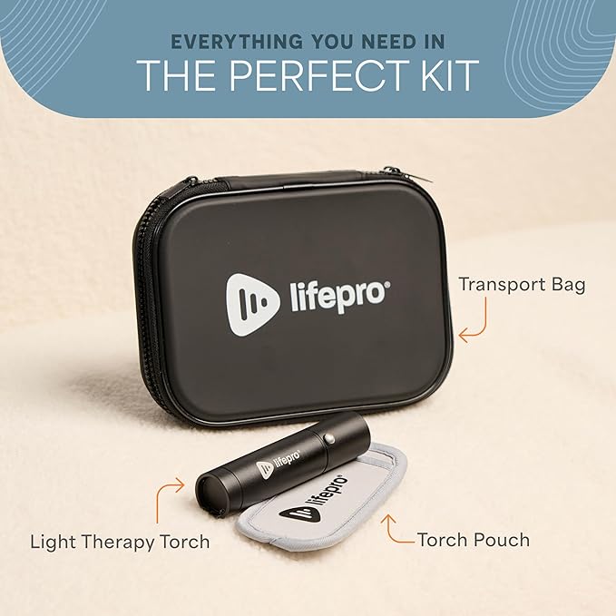 LifePro Infrared & Red Light Therapy for Body Joints & Muscles Wellness Support, Portable Red Light Therapy Device, Near Infrared Light Therapy for Body & Face - Use 3 wavelengths Lifepro