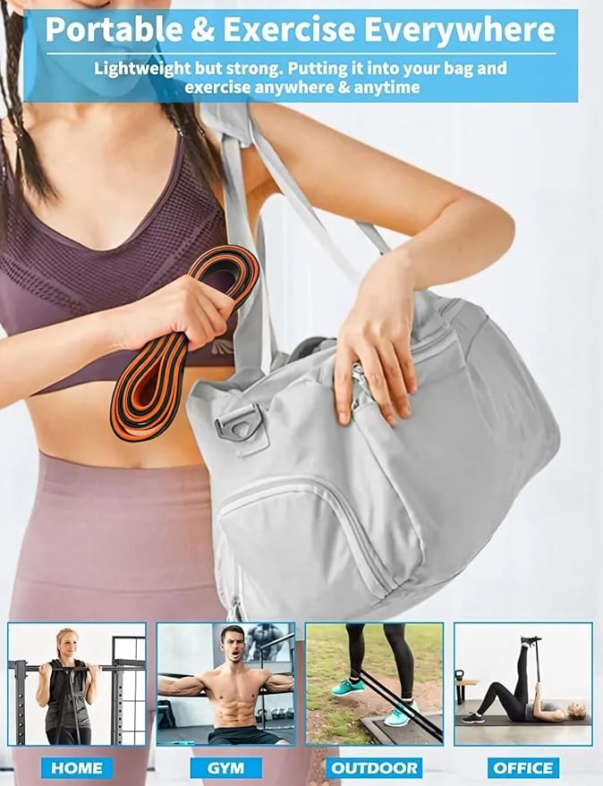 Pull Up Bands, Resistance Bands, Pull Up Assistance Bands Set for Men & Women, Exercise Workout Bands for Working Out, Body Stretching, Physical Therapy, Muscle Training - Bloomnest