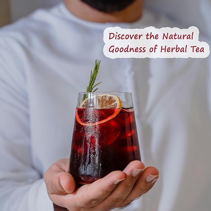 Ovikaso Tea, Hibiscus Tea Bags, Roselle Tea, 50 Pyramid Tea Bags, 2g/bag, 100% Natural, Non-GMO, No Caffeine, Brew Hot or Iced Tea, Baking, Cocktail, Rich in Antioxidants - Bloomnest