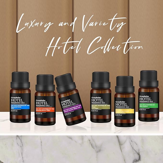 Essential Oils Set-Hotel Collection Diffuser Oil Gift Set,Premium Essential Oil for Diffusers, Home Care, Fragrance, Humidifiers (Hotel-6Pcs Set) - Bloomnest