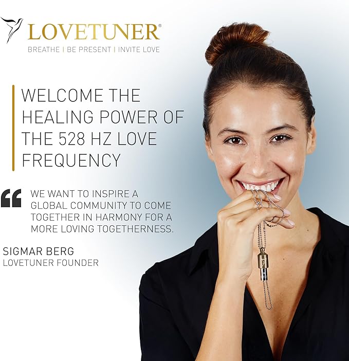 LOVETUNER 528 Hz Breathing Necklace | Stress Relief Whistle | Promote Calm, Relaxation & Focus with Mindful Sound Healing - Bloomnest