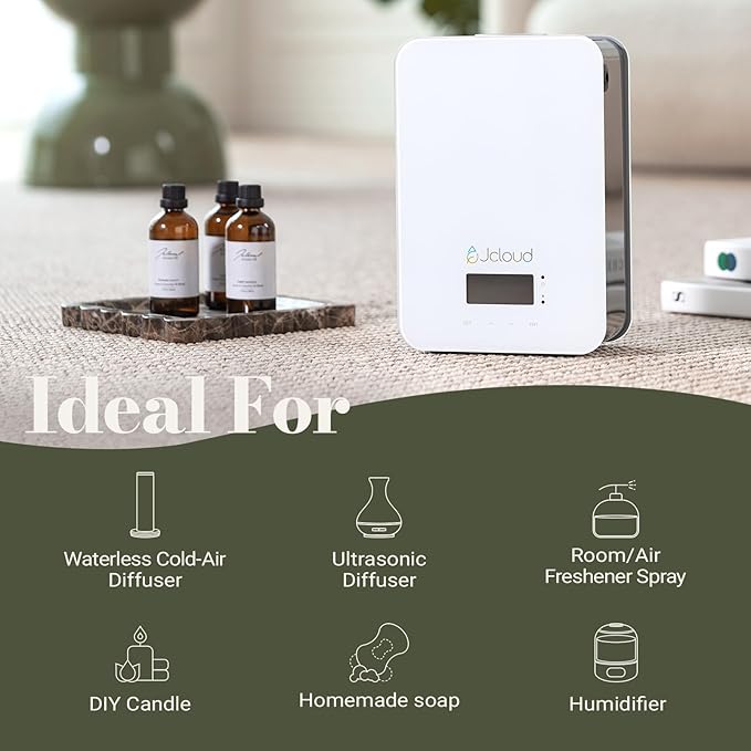 JCLOUD Capri Sunshine Hotel Diffuser Oil - Inspired by Italian 5 Star Resort - Orange, Apple Blossom & Amber - Hotel Essential Oil Luxury Long Lasting Aromatherapy Fragrance in Glass Bottle, 100mL JCLOUD