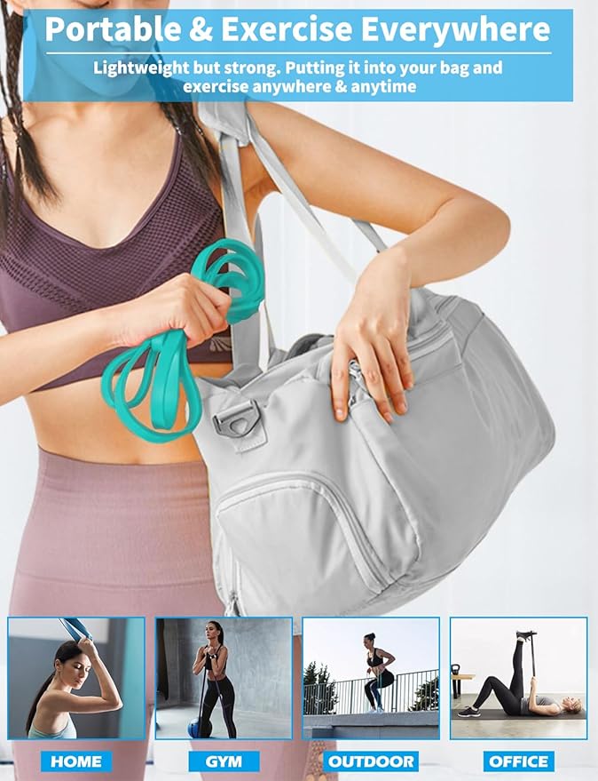Pull Up Bands, Resistance Bands, Pull Up Assistance Bands Set for Men & Women, Exercise Workout Bands for Working Out, Body Stretching, Physical Therapy, Muscle Training - Bloomnest