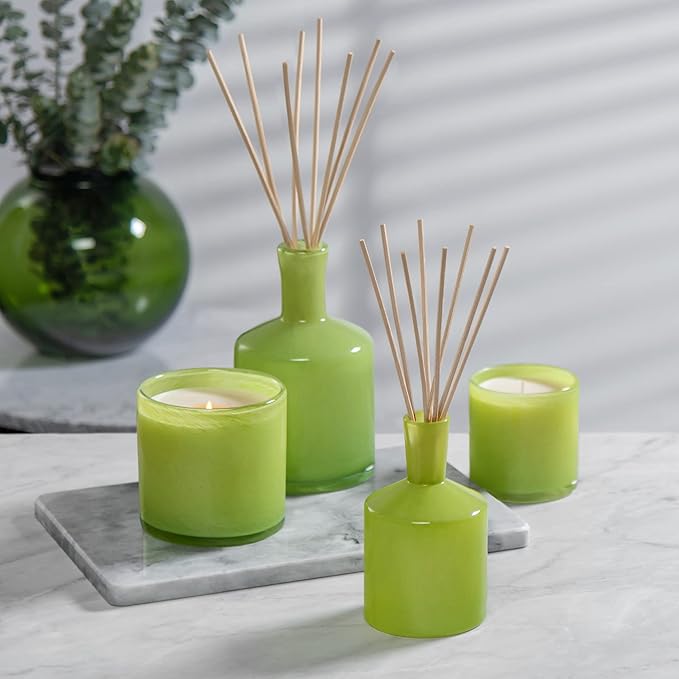 LAFCO New York Classic Reed Diffuser, Rosemary Eucalyptus - 6 oz - Up to 3 Months Fragrance Life - Reusable Glass Vessel - Natural Wood Reeds - Made in The USA - Bloomnest