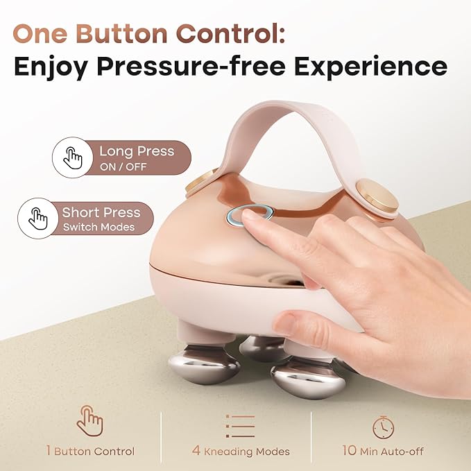 arboleaf Heated Scalp Massager Head Massager Scalp Stress Relax Hair Massager with Heat Cordless Kneading Massage Cat Massager, Gift for Mom Dad arboleaf