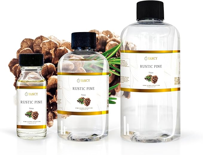 YANCY Pine Luxury Collection Fragrance Oil (8 oz), Fresh Evergreen Aroma, Ideal for Diffusers, Oil Burners & Aroma Lamps, Crisp Outdoorsy Scent for Winter Vibes YancySpa