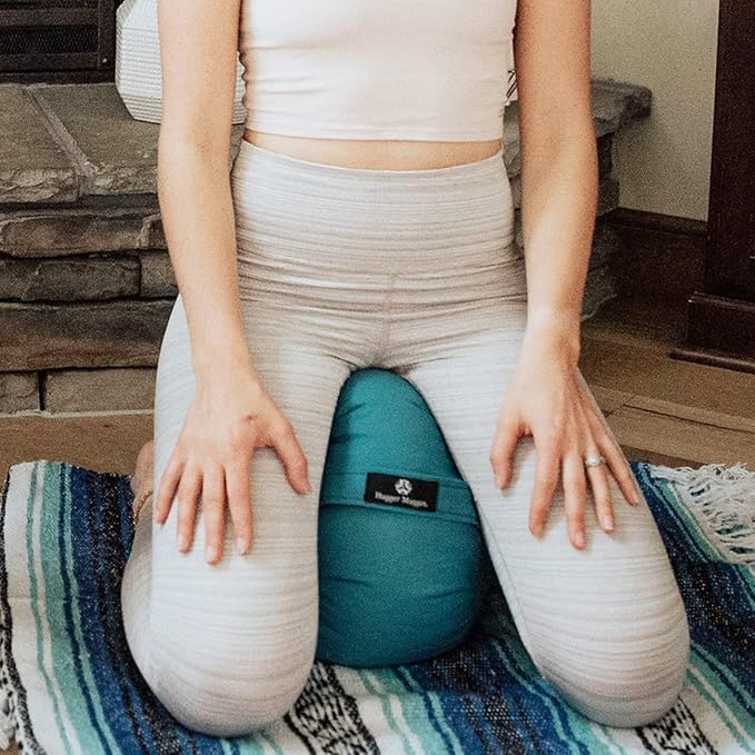 Hugger Mugger Zafu Meditation Cushion - Support in Cross-Legged Sitting, Buckwheat Filled, Durable Fabric, Convenient Handle, Handmade in USA - Bloomnest