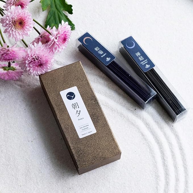 Zen Gift Set: Japanese Garden & Chrysanthemum Incense + Holder - Bloomnest