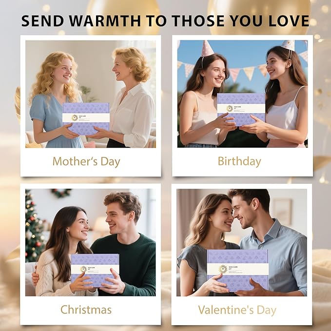 Valentines Day Gifts for Women, 30Pcs Skin Care Set, Bath & Body Gift Set, Face Cream, Essential Oil, Scented Candle, Serum, Lavender Scented, Spa Birthday Gifts, Mother's Day Gift, Christmas - Bloomnest