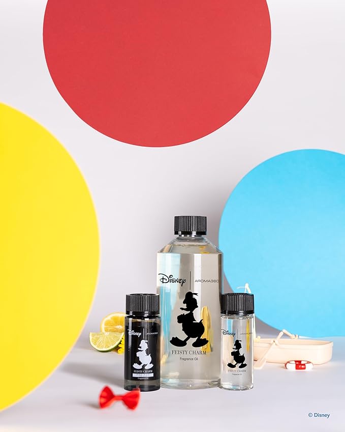 Aroma360 | Disney Feisty Charm Oil Blend | Donald Duck | Luxury Essential Oil | Aromatherapy Scent Diffuser Oil | Blue Cedar, Cardamom and Eucalyptus 1.7 fl oz, 50 mL - Bloomnest