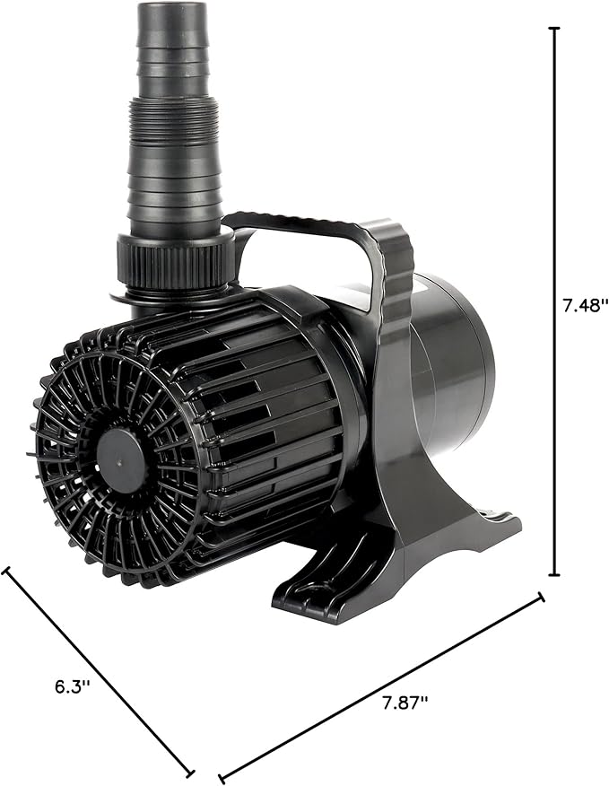 WaterRebirth (7000GPH-320W, UL listed) Large Fountain Submersible Water Pond Sump Pump Aquarium Electric Waterfall Pump Outdoor PS- 7000 - Bloomnest
