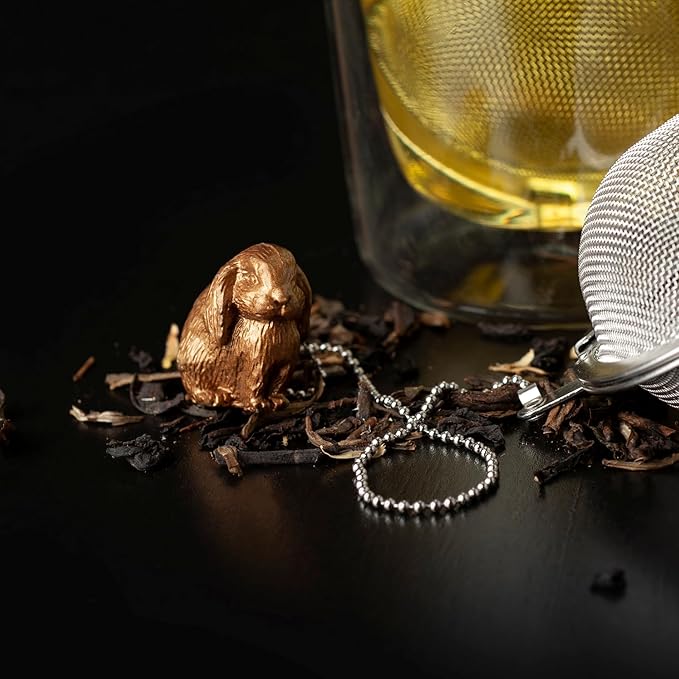Tea Strainers For Loose Tea Stainless Steel Tea Ball Infuser Tea Ball For Loose Leaf Tea Infuser For Loose Leaf Tea Loose Leaf Tea Steeper Cute Tea Infuser Gift (Bunny)