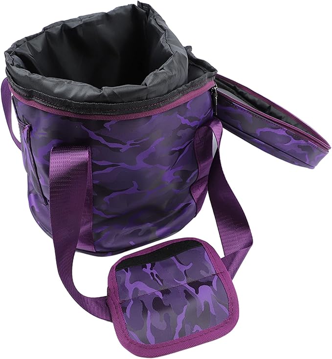 Music Bowl Bag,Singing Bowl Storage Bag Crystal Singing Bowl Carrying Case with 2 External Pocket Dual (12in Pure) - Bloomnest