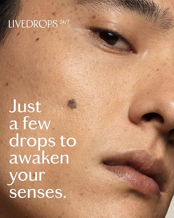 LIVEDROPS 24/7 Confident Peppermint Essential Oil, Natural Vegan Aromatherapy for Diffuser or Diluted Skin Use, Cooling Mint Scent, Steam Distilled Made in USA, Clinically Tested, 10ml - Bloomnest