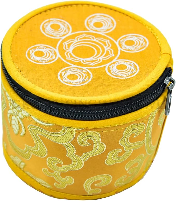 GK&CO. 3 Inch Orange Color Chakra Tibetan singing bowls set, choose your favorite chakra bowl, improve your chakra meditation practice (Sacral) - Bloomnest