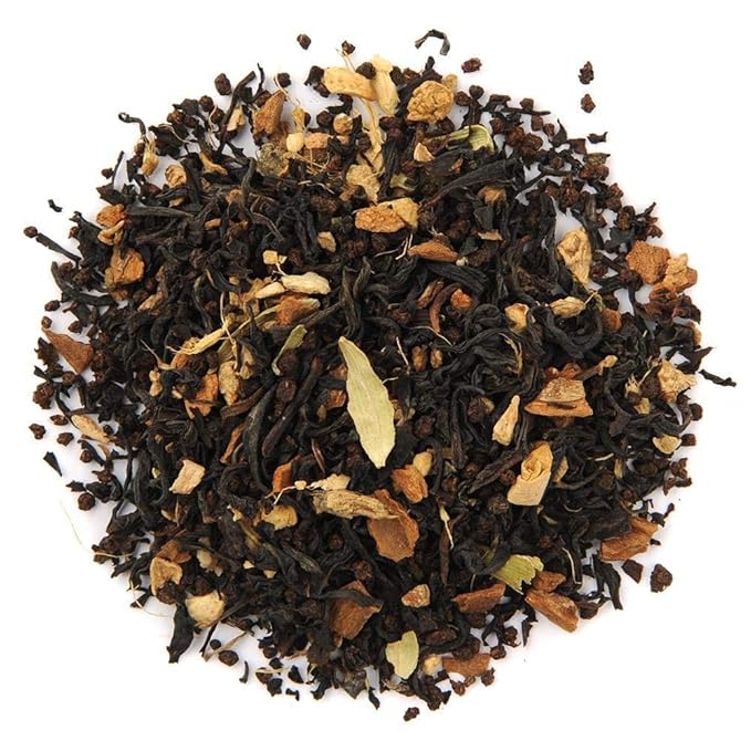 Organic Positively Tea Company, Masala Chai Black Tea, Loose Leaf, 16 Ounce - Bloomnest