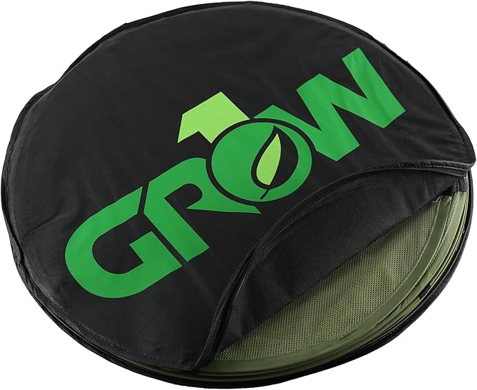 Grow1 2ft Drying Rack with Clip-On Levels Collapsible Mesh Herb and Flower Hanging Dryer with Removable Layers and Carrying Case - Bloomnest