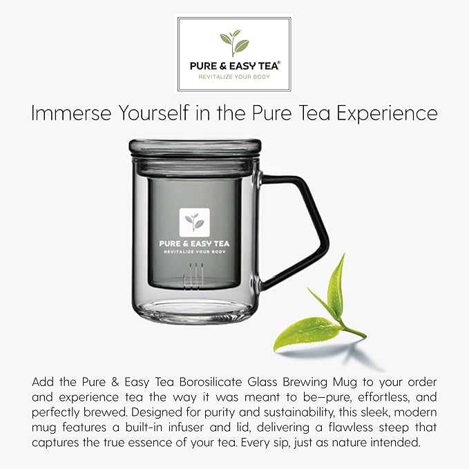Pure And Easy Tea, Premium Loose Leaf Tea Sampler Set, 30-Count Variety Pack with 10 Herbal & Caffeinated Flavors, Natural Wellness & Luxury Tea Gift Box, 150g - Bloomnest