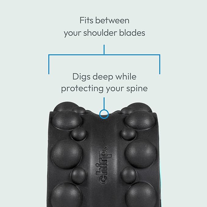 Chirp Wheel XR 3P Massage Roller Set - 10” Acupressure, 6” Knot-Kneading Thumb, 4” Neck & Headache Tension Relief, High Density Foam Massage Rollers for Back & Neck Pain, 500lbs Capacity, Black - Bloomnest