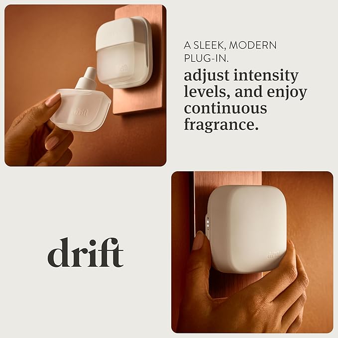 Drift Home Scent Diffuser Starter Kit in Teak - Adjustable and Long Lasting Diffuser Aroma - Clean Ingredients, Pet Safe - Bloomnest