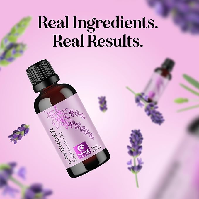 Pure Lavender Essential Oil - Lavender Oil for Hair Skin and Nails Plus Aromatherapy Diffusers Humidifiers Linens and Baths for at Home Spa Self Care - Premium Grade Non-GMO in Glass Bottle (1 Fl Oz) - Bloomnest