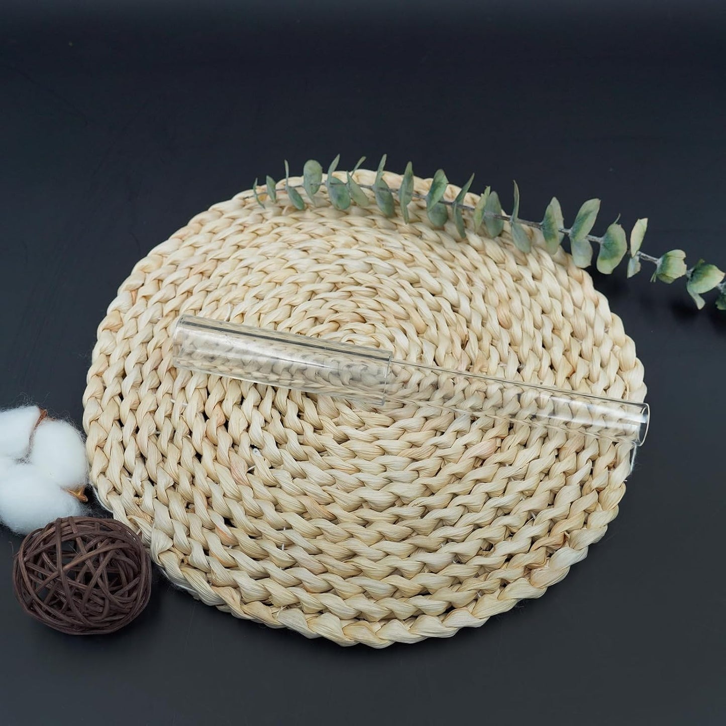 Hye-eun Cosmic Light Clear Crystal Singing Bowl G Note 6 Inch Quartz Sound Throat Chakra Blue Transparent Bowl Mallet & O-ring are Included