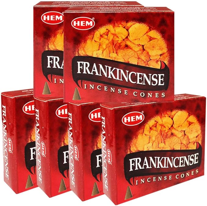 TRUMIRI Incense Cone Holder Bundle with Hem Incense Cones - Pack of 6 (Approx 60 Cones) TRUMIRI