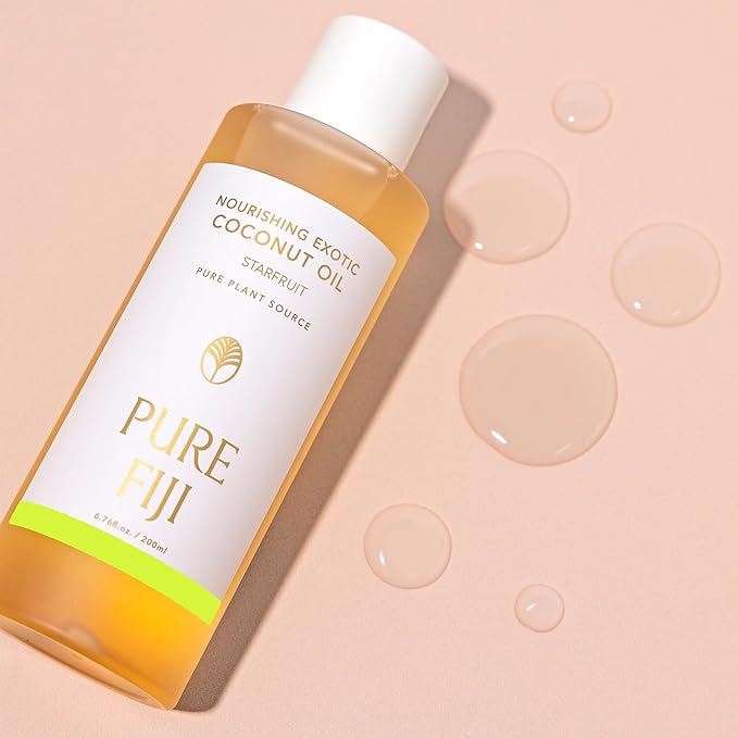 PURE FIJI Nourishing Exotic Coconut Body Oil, Starfruit (7.7 fl oz/230ml) - Bloomnest