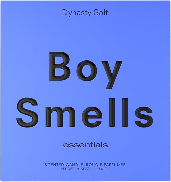Boy Smells Dynasty Salt Cotton Candle - 8.5 oz Luxury Candle with Pink Pepper, Cotton Accord, and Musk - Cotton Wick - Up to 50-Hour Burn - Cotton Wick - Bloomnest