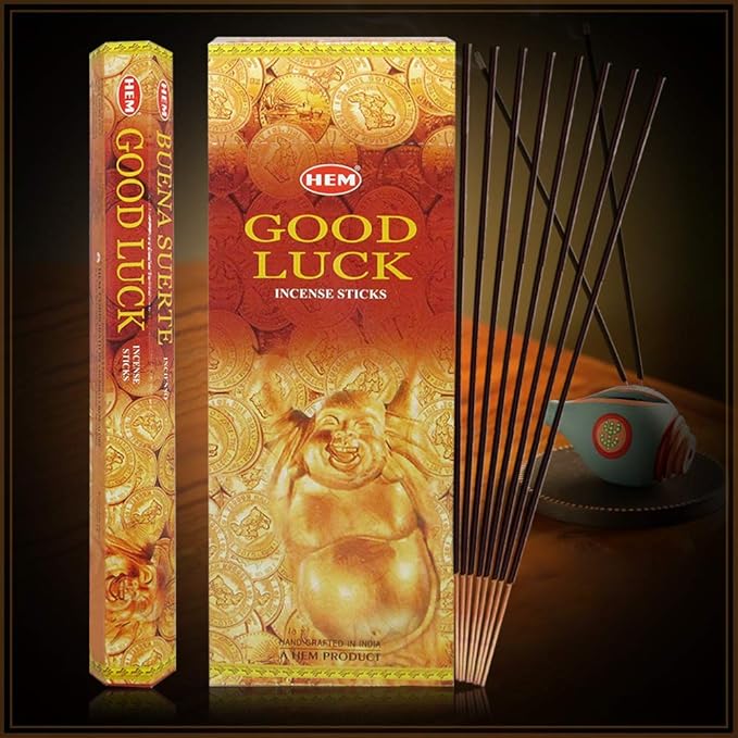 Good Luck Incense Sticks and Incense Stick Holder Bundle Insence Insense Hem Incense Sticks - Bloomnest