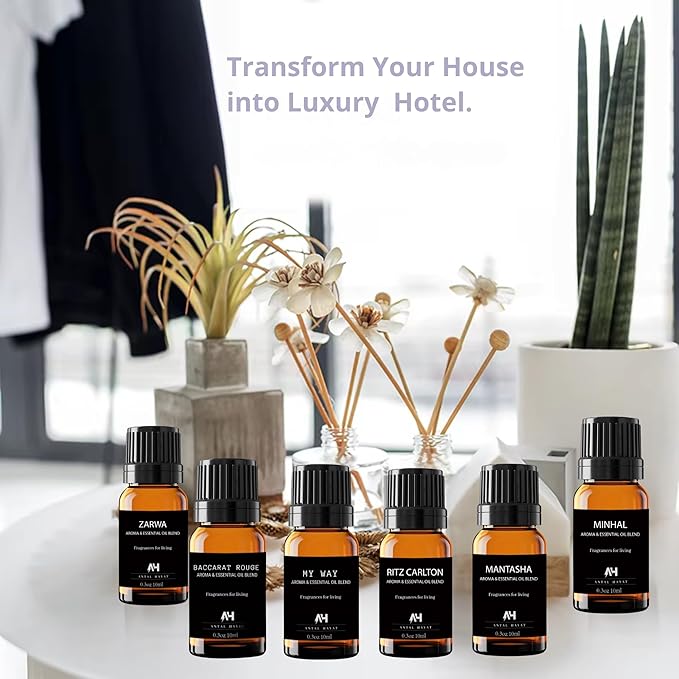 Hotel Scent Oil Inspired by The Ritz Carlton Hotel - Essential Oils for Humidifiers and Waterless Diffusers - Antal Hayat Diffuser Oil - Hotel Scents for Home (0.34, Cabana)