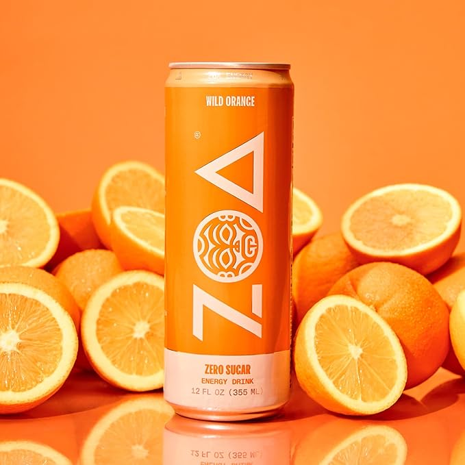ZOA Zero Sugar Energy Drinks, Tropical Taste Pack - Sugar Free with Electrolytes, Healthy Vitamin C, Amino Acids, Essential B-Vitamins, and Caffeine from Green Tea - 12 Fl Oz (Pack Of 36) - Bloomnest