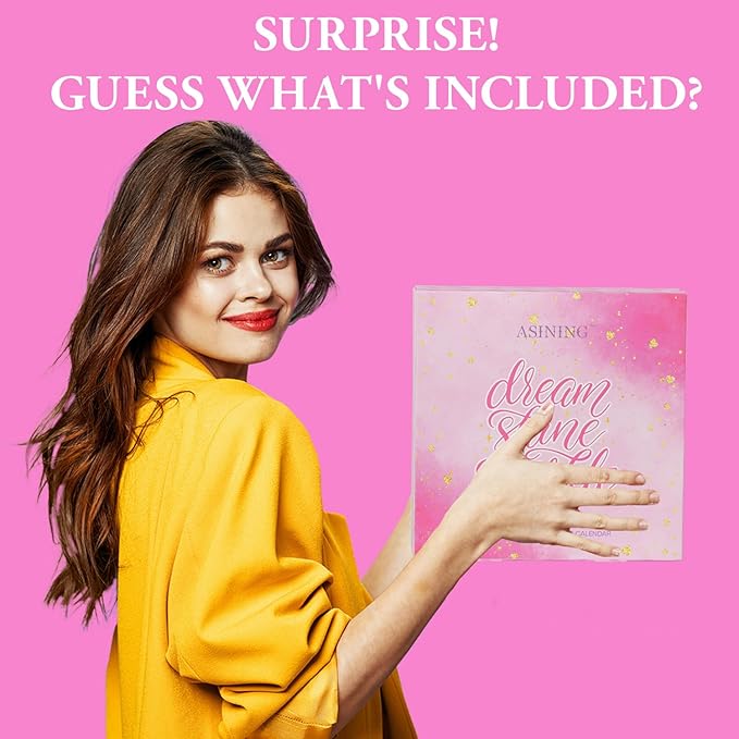 24 Day Beauty Care Advent Calendar, Makeup & Cosmetic Surprises, Birthday Gifts for Women Gift Sets, Cosmetics Gift Baskets for Women Teens Girlfriend Daughters Mothers Day Gifts - Bloomnest
