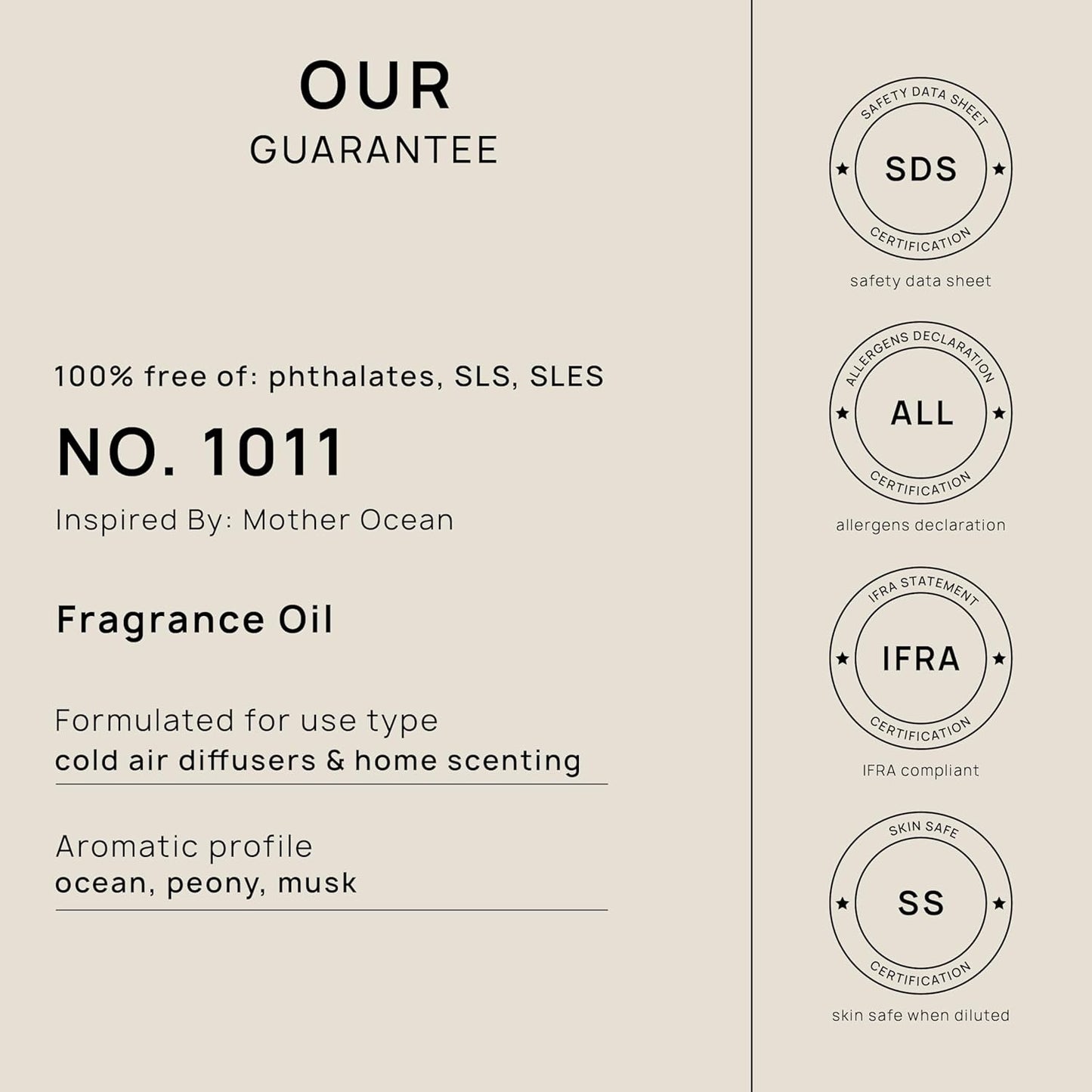 VINEVIDA (32oz) Hotel Fragrance Collection Diffuser Oil - Hotel Scents Diffusers for Home - Cold Air Diffuser Oil - Hotel Scent Essential Oil - Scent No.1011 Inspired by Mother Ocean