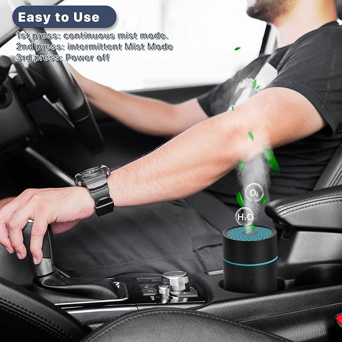Car Fragrance diffusers, Air fresheners,USB-Powered Mini Ultrasonic Mist Humidifier Oil Diffuser for Vehicle - Bloomnest