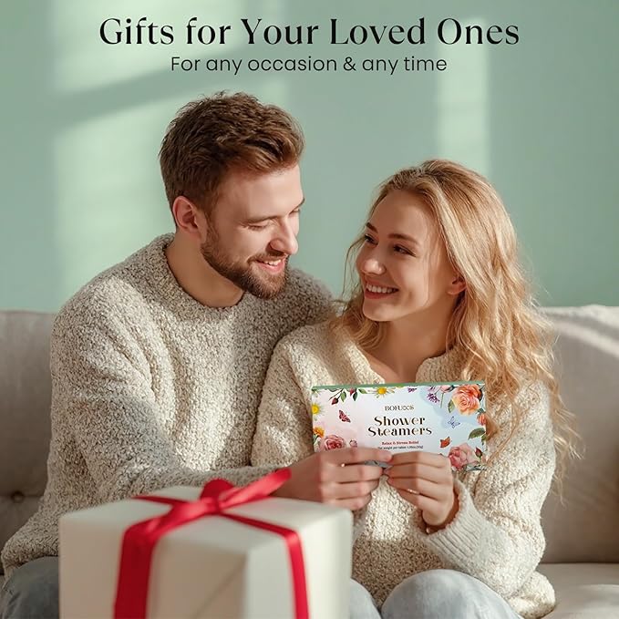 Shower Steamers Aromatherapy – Valentines Day Gifts for Her, Birthday Gifts for Women Wife Teen Girls Mom, Natural Essential Oils Bath Bombs for Self Care Relaxation Home SPA - Bloomnest