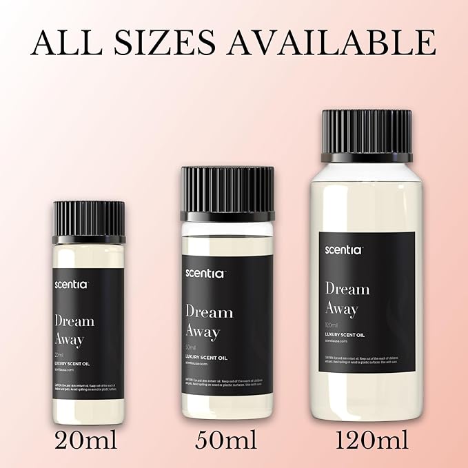 Scentia Fragrance Oil Blend, Inspired by Iconic Perfume, Home Luxury Scents, Essential Oil Blend for Aromatherapy Diffusers, Humidifiers & Candle Making -Dream Away 20ml, 0.67 Fl Oz, Mothers Day Gift Scentia