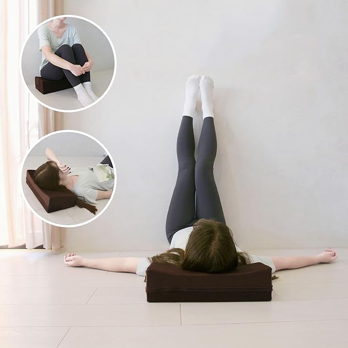 Meditation Cushion - Floor Pillow for Adults - Floor Seating & Meditation Pillow - Yoga Bolster with Washable Cover - High Density Responsive Bamboo Charcoal Foam for Sitting - Bloomnest