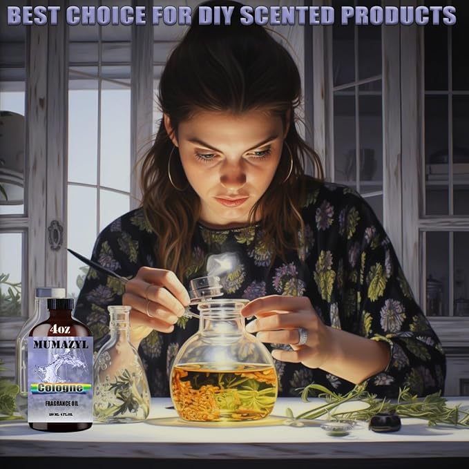 Cologne Fragrance Oil, Cologne Oil 4 Fl Oz 120ML for Diffuser Humidifier Yoga Cleaning DIY Candle Soap Making Essential Oil - Bloomnest