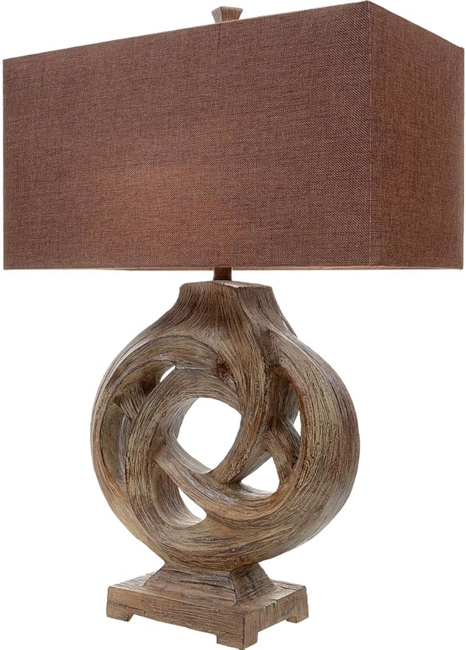 BLACK FOREST DECOR - Infinity Branch Table Lamp for Cabin, Living Room, Nightstand, Desk - Vintage Rustic Home Décor - 31" x 21" x 11" - Bloomnest