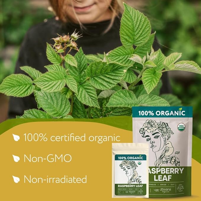 Organic Red Raspberry Leaf Tea – Loose Leaf Herbal Tea – 2 oz (Rubus idaeus) - Bloomnest
