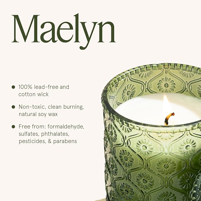 LA JOLIE MUSE Christmas Candles, Pine & Pomegranate Candle -Lemon, Pomegranate & Pine | 6 oz Natural Soy Wax | 40 Hours Clean Burn | Gift-Ready for Hosts, Gatherings | Elegant Home Décor - Bloomnest