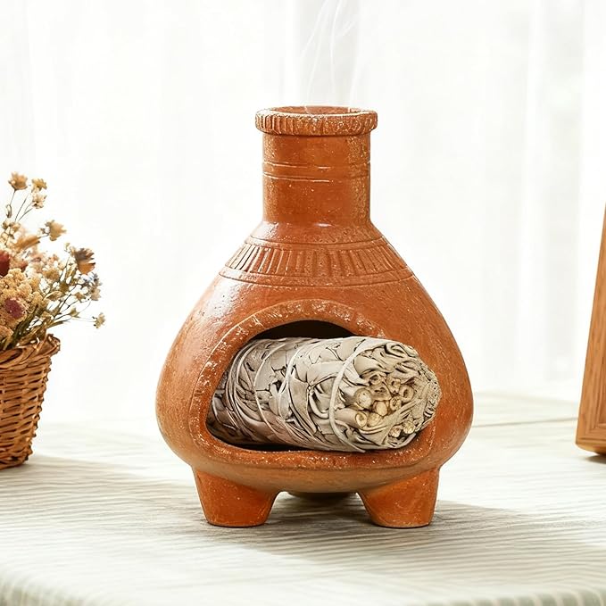YYW Palo Santo Holder - Ceramic Incense Burner for Wood Sticks, Sage, Ash & Cones - Handcrafted Meditation Gift - Bloomnest
