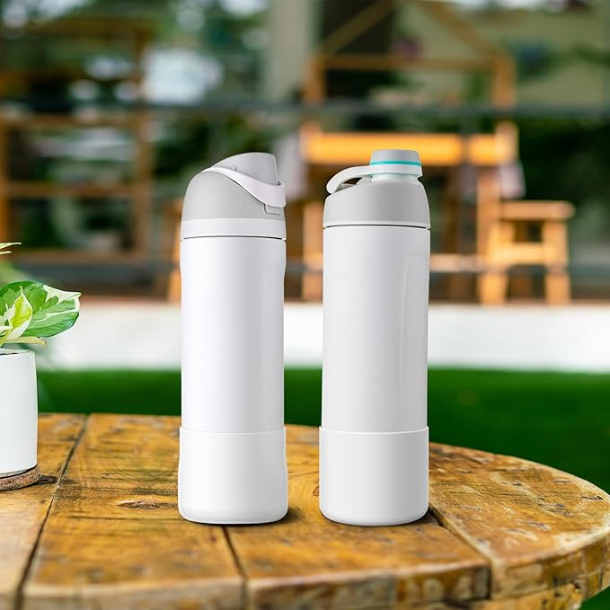 2PCS Silicone Water Bottle Boot for Owala 24oz 32oz 40oz, Anti-Slip Protective Sleeve Bottom Bumper Protector for FreeSip, Twist, and Flip Stainless Steel Water Bottles Alwenid
