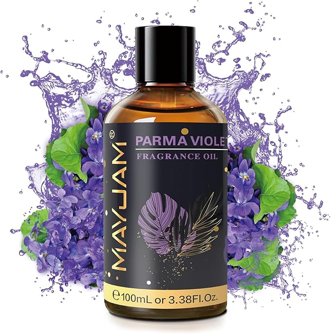 MAYJAM 100ML/3.38FL.OZ Parma Violet Fragrance Oils with Glass Dropper, Essential Oils for Diffusers for Home, Long Lasting Scented Oils for Diffusers Soap Candle Making - Bloomnest